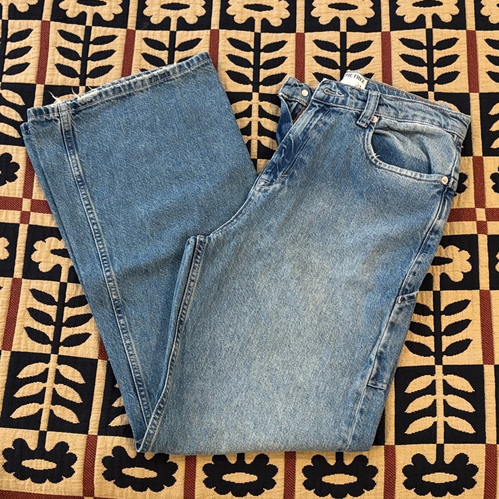 Free People Women's Light Blue Boot Cut Jeans